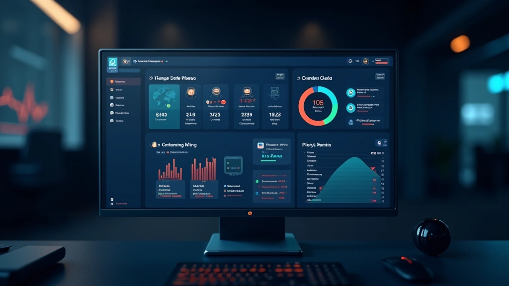 Server dashboard showing real-time lobby instances with player counts, average latency, and game state status indicators